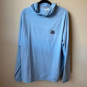 Peter Millar Old Dominion University Monarchs Long Sleeve Hoodie T-shirt Sz L